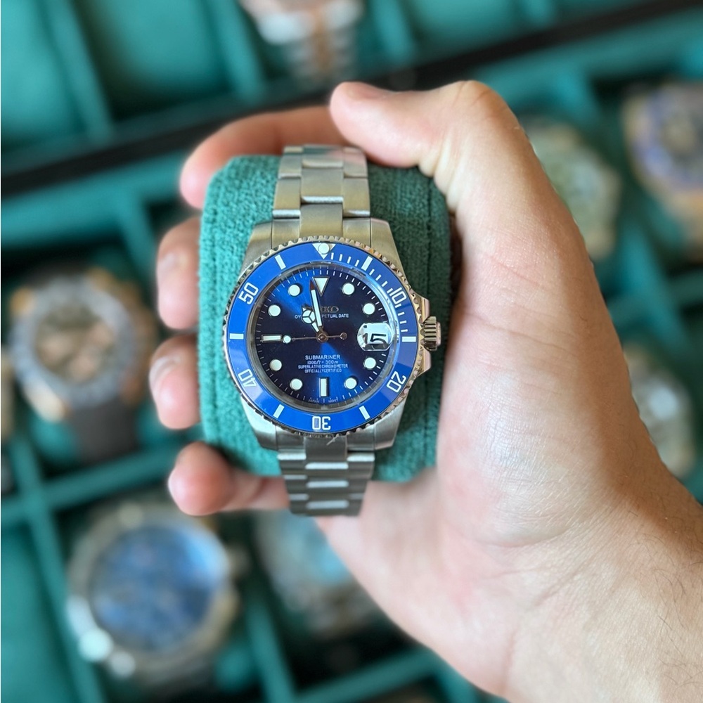 Seiko Mod: Submariner Smurf